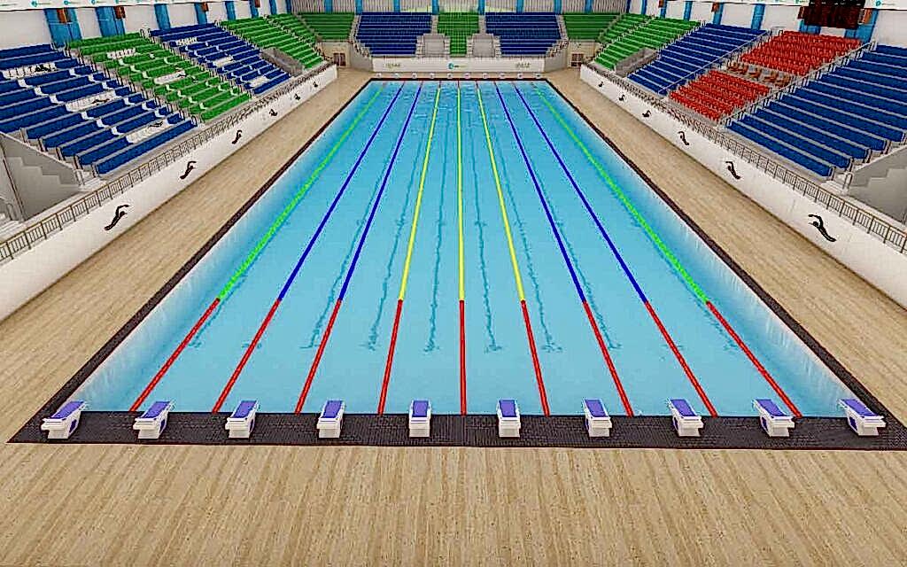 indoor swimming pool seating capacity